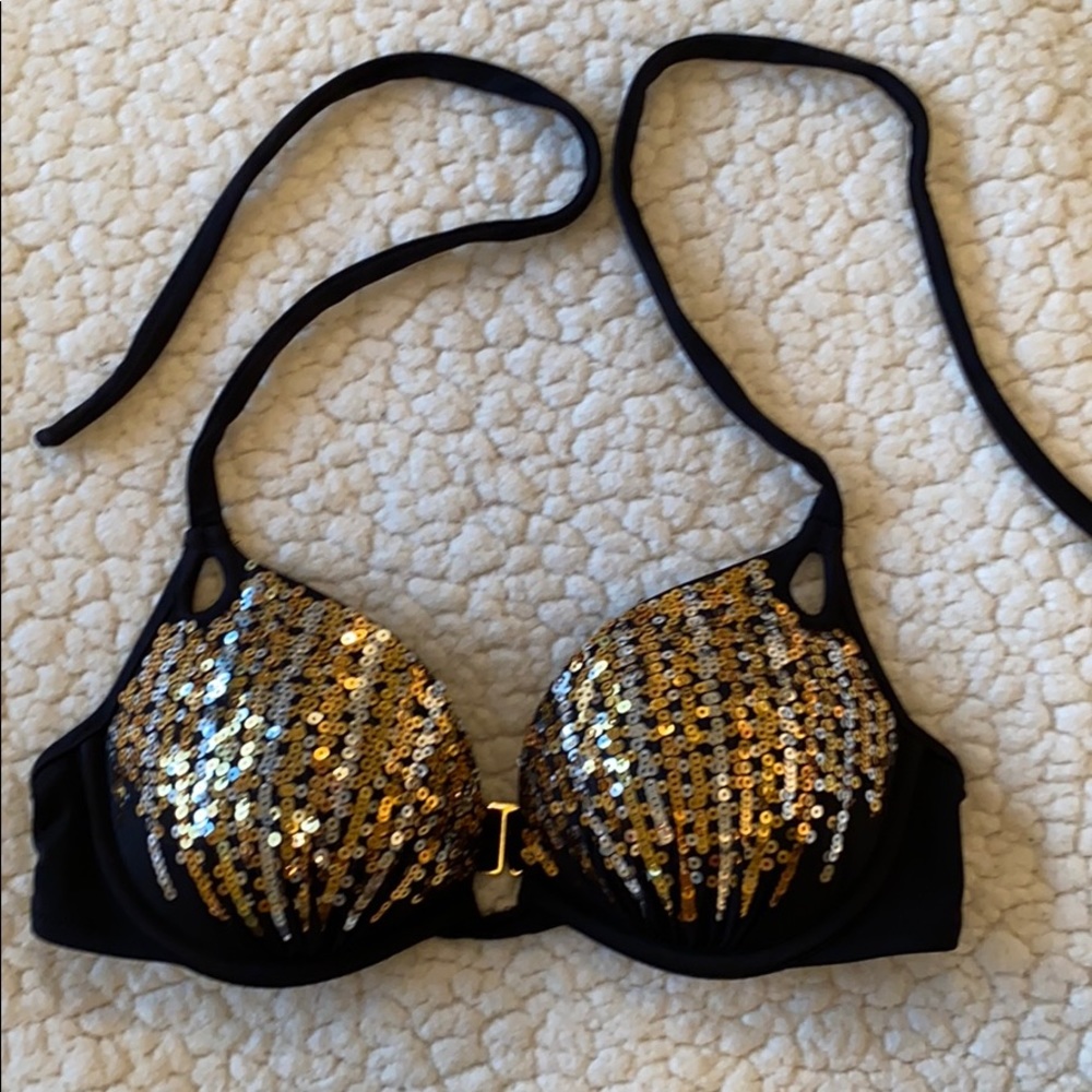Victoria’s Secret sequin push up swim top